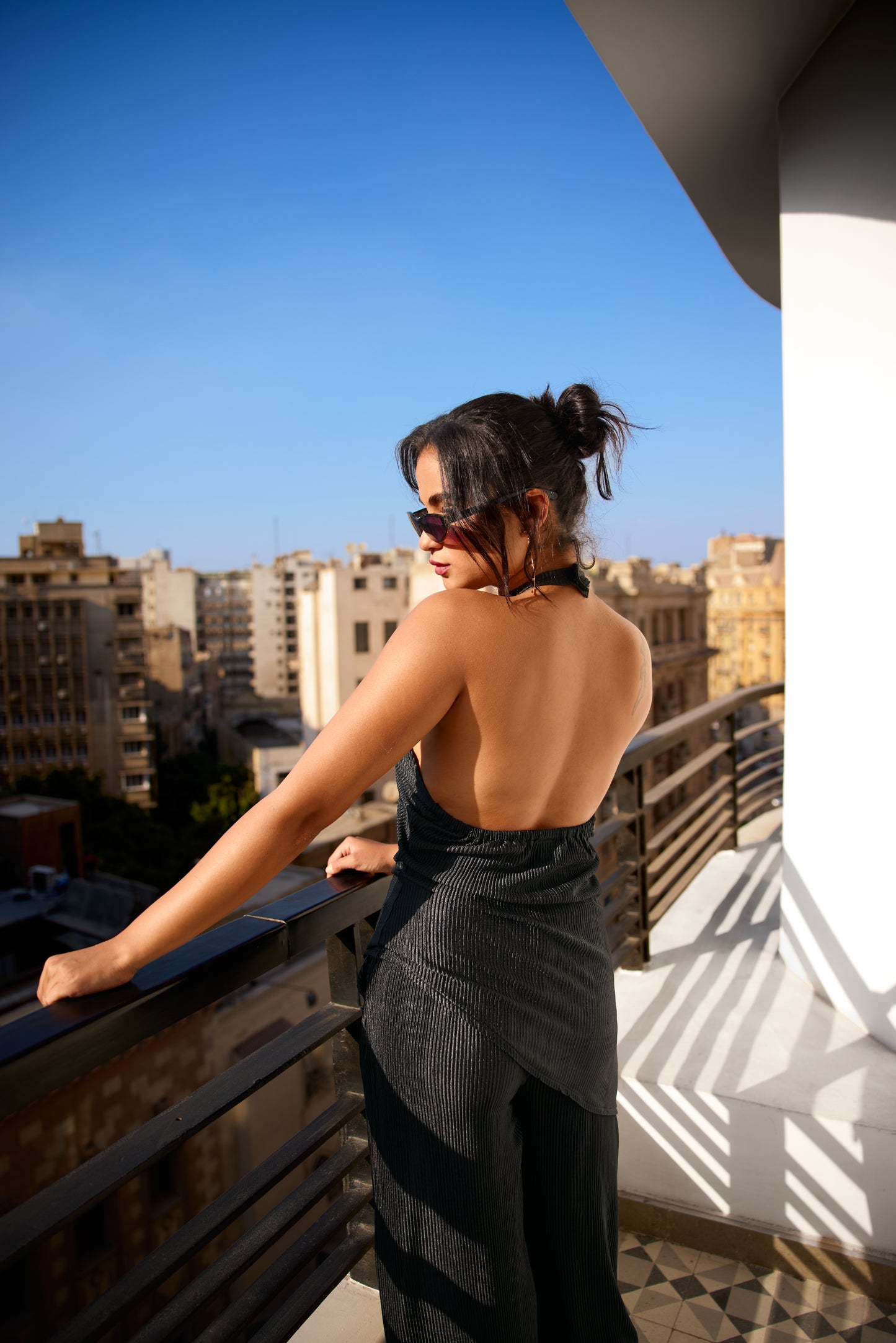 Noir Halter Top