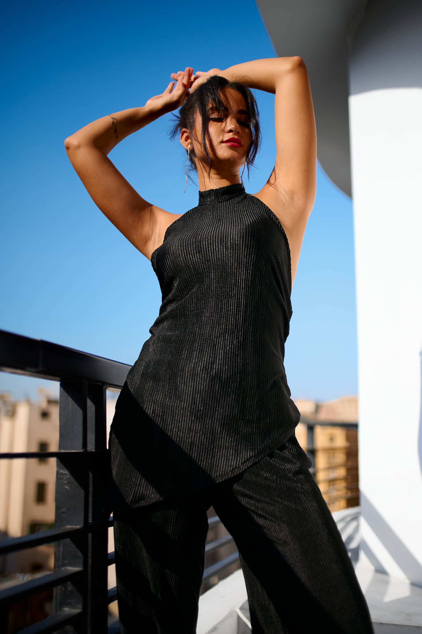 Noir Halter Top