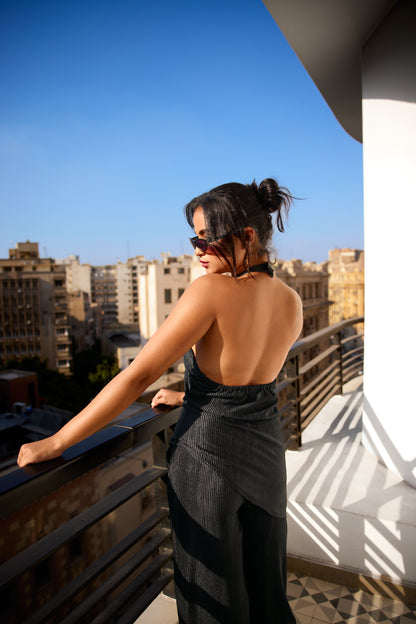 Noir Halter Top